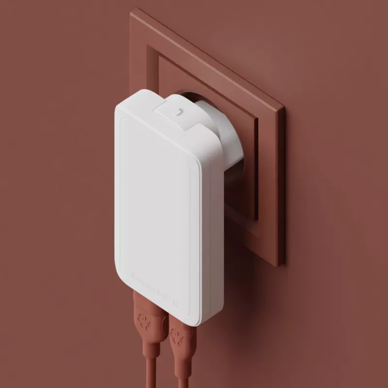 dbramante1928 Pro - cargador compacto EU/US - USB-C 65W+USB-A 30W - W