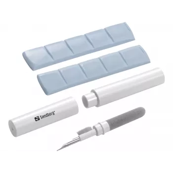 Kit de limpieza Sandberg Cleaning Pen Kit para Airpods gris blanco