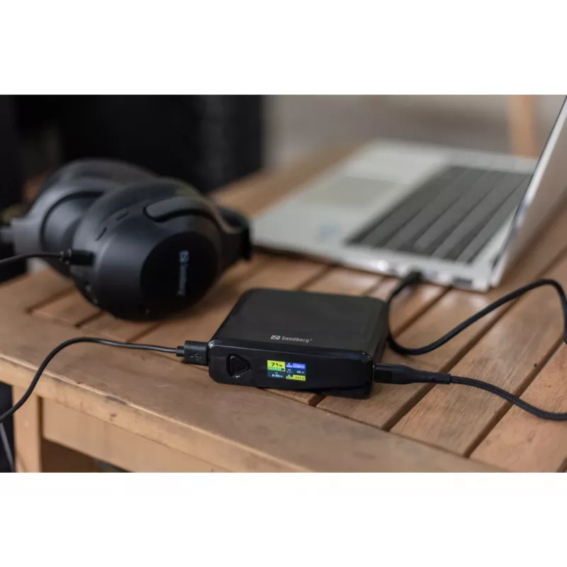 Cargador portátil Sandberg Travel Powerbank 20000 PD100W, 20000 mAh