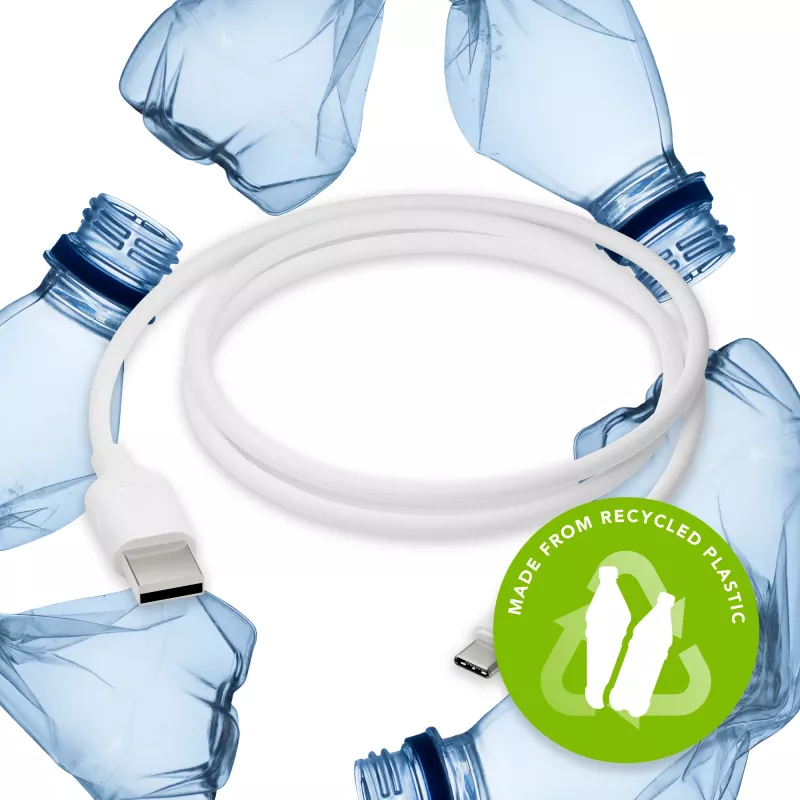 dbramante1928 re-charge Pro CB12ACWH7088 cable de USB-A a USB-C, 1,2 m, USB 2.0, 480 Mbps, 36W, plástico 100 % reciclado, blanco