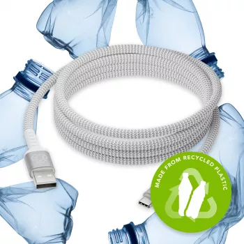 Cable de datos USB-A a USB-C dbramante re-charge Pro BRD de 2,5 m, USB 2.0, blanco