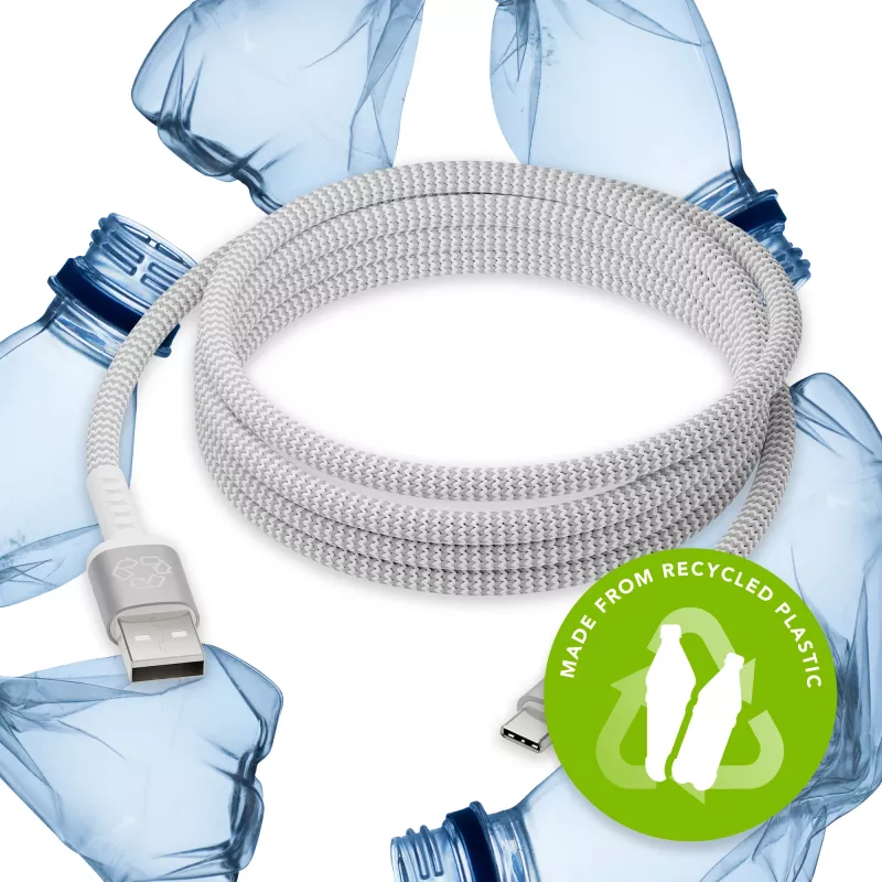 Cable de datos USB-A a USB-C dbramante re-charge Pro BRD de 2,5 m, USB 2.0, blanco
