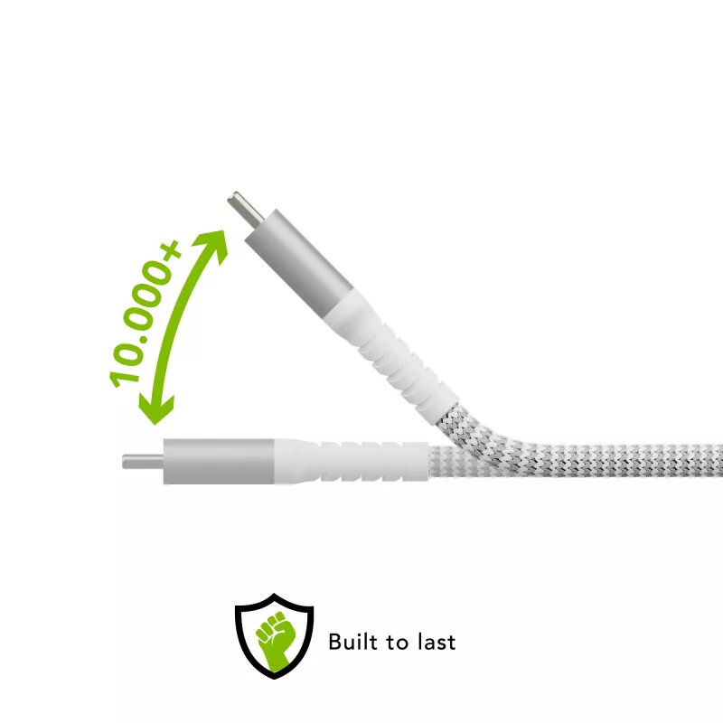 Cable de datos USB-A a USB-C dbramante re-charge Pro BRD de 2,5 m, USB 2.0, blanco