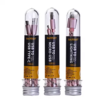 Cable USB Garbot C-05-10196 1 m USB A Micro-USB B Rosa