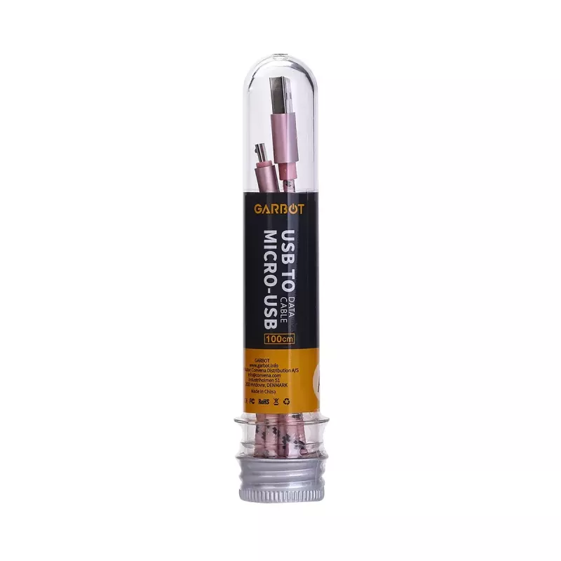 Cable USB Garbot C-05-10196 1 m USB A Micro-USB B Rosa