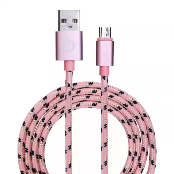Cable USB Garbot C-05-10196 1 m USB A Micro-USB B Rosa