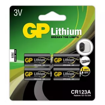 Pila desechable GP Batterien Litio CR 123A Litio-Dióxido de manganeso