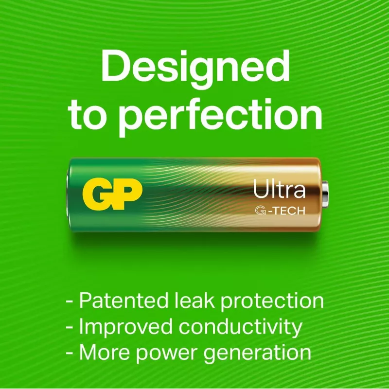 Pila desechable GP Batteries Ultra Alcalina GP15AU AA LR06 Alcalina 10 años de vida útil
