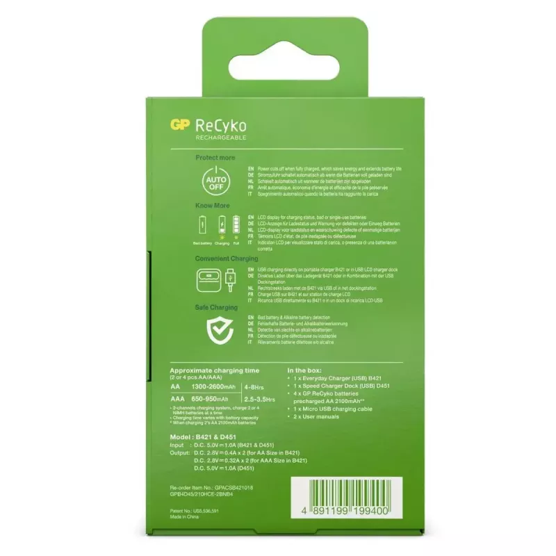 Cargador GP Batterien PowerBank B421