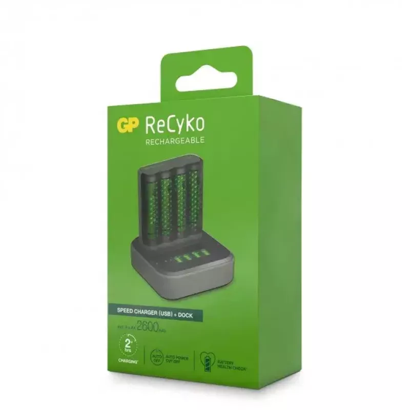 Cargador de baterías GP Batterien ReCyko M451 USB NiMH AA AAA