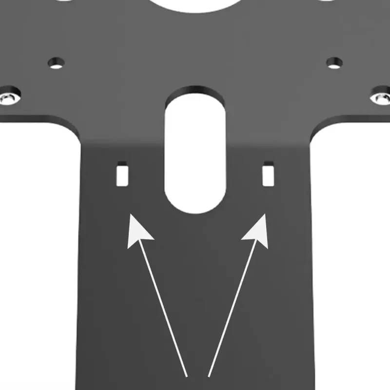 Soporte multimedia Compulocks VESA Fixed 45 Degree Core Counter Stand negro aluminio