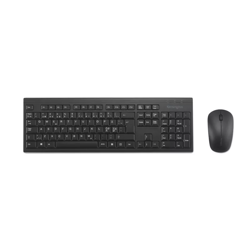 Conjunto de escritorio inalámbrico Kensington KM150 EQ teclado de tamaño completo y ratón