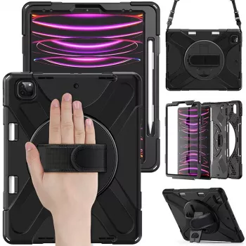 Funda para tablet eSTUFF ES683251-BULK negra para iPad 12.9 2018-2022 diseño ligero