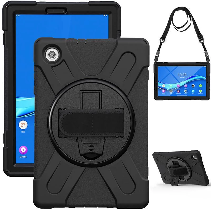 eSTUFF AUSTIN Defender Funda para Lenovo TAB M10 HD 2nd Gen (TB-X306X) – Negra