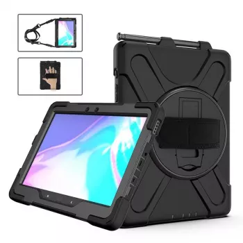 Funda de protección integral eSTUFF CHICAGO para Samsung Galaxy Tab Active Pro/Active 4 Pro - negra