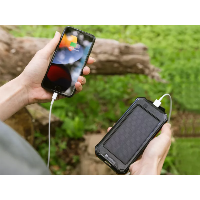 Batería externa Sandberg 3in1 Solar Powerbank 10000 10000 mAh 2A negra