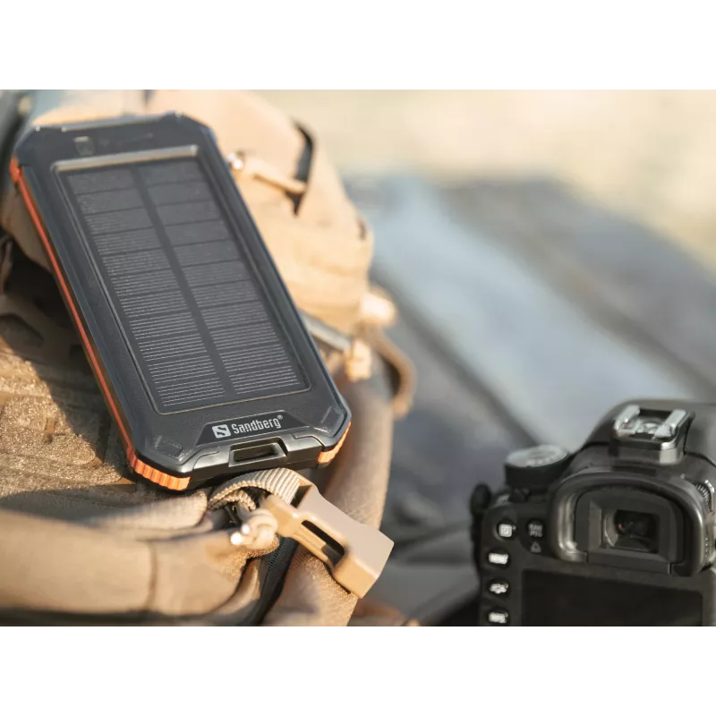 Batería externa Sandberg 3in1 Solar Powerbank 10000 10000 mAh 2A negra