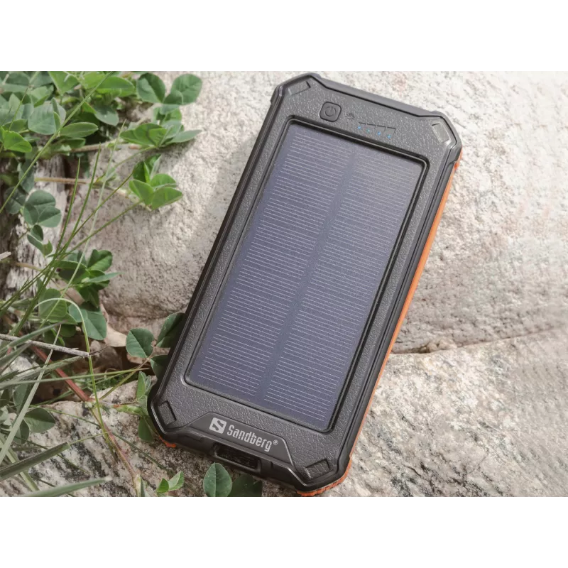 Batería externa Sandberg 3in1 Solar Powerbank 10000 10000 mAh 2A negra