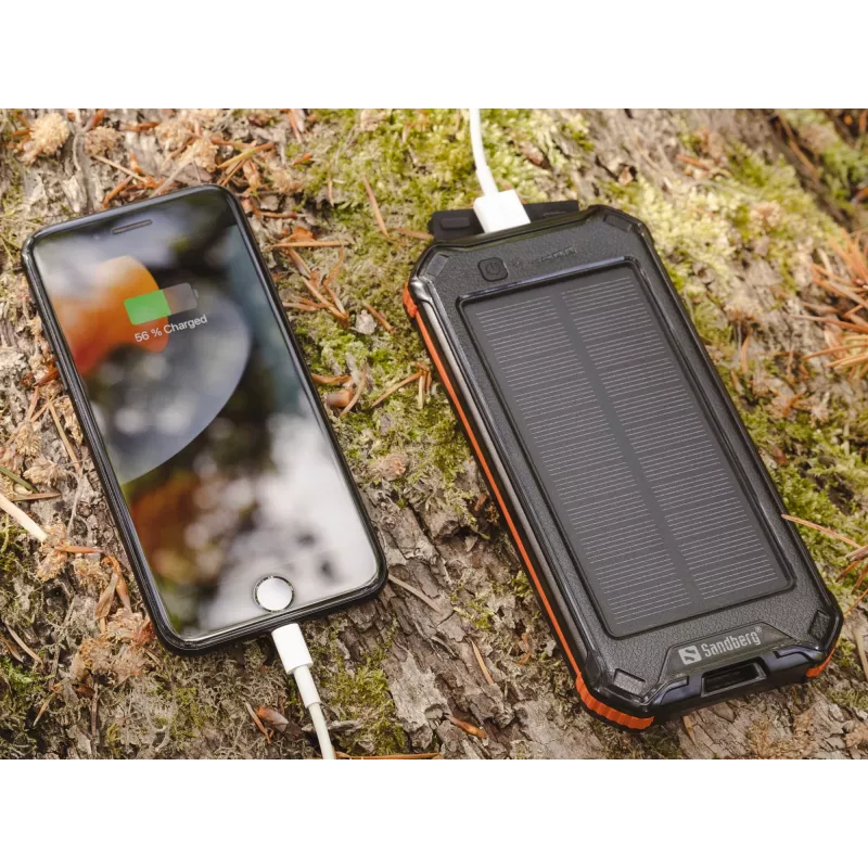 Batería externa Sandberg 3in1 Solar Powerbank 10000 10000 mAh 2A negra