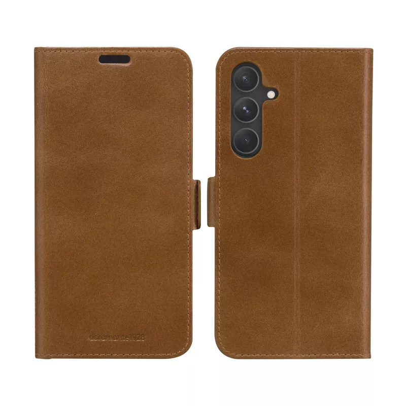 Funda tipo folio dbramante1928 Galaxy A55 5G Tan 3 compartimentos para tarjetas