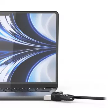 Compulocks Ledge para MacBook Air 13 pulgadas M2 y M3 con candado de combinación plata