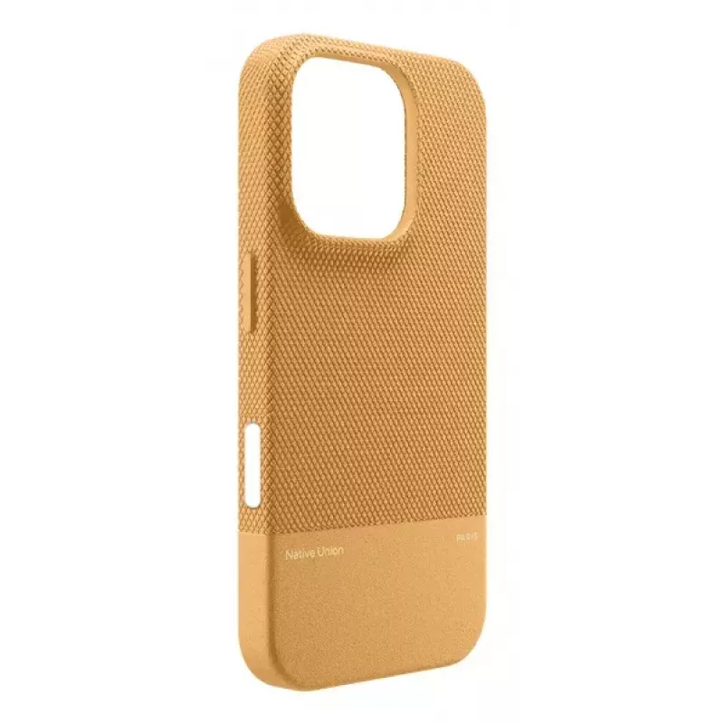 Funda Native Union (Re)Classic para iPhone 16 ocre monocromático