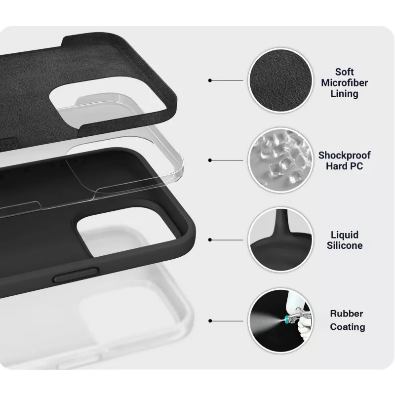 eSTUFF ES67120052 funda para móvil 16 cm (6,3 pulgadas) negra