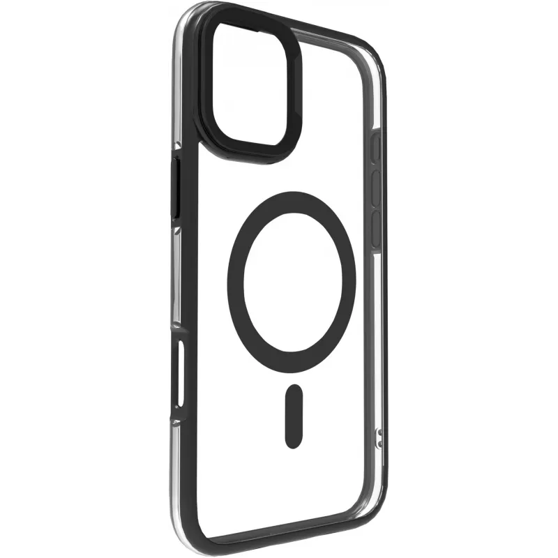 eSTUFF ES67141100 funda para móvil 15,5 cm (6,1 pulgadas) transparente, negra