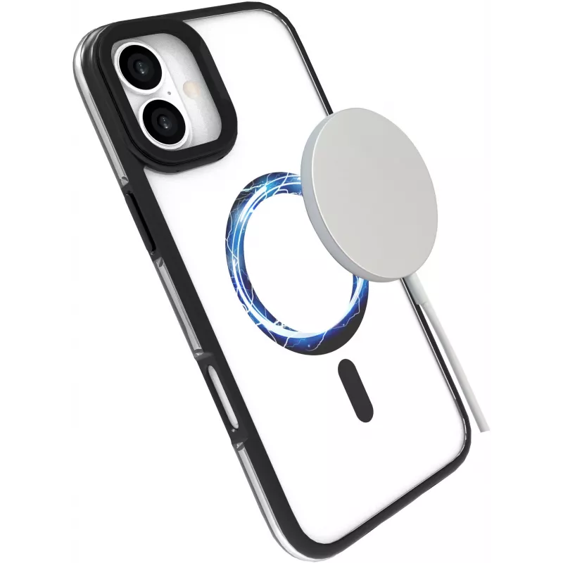 eSTUFF ES67141101 funda para móvil 17 cm (6,7 pulgadas) transparente, negra