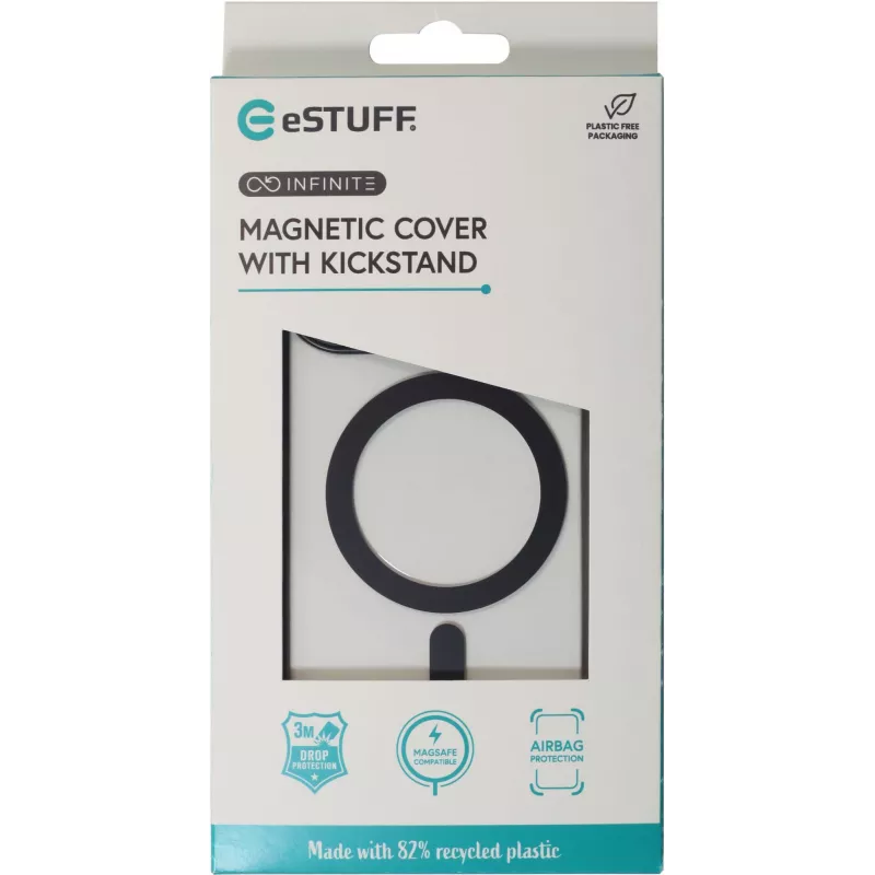 Funda eSTUFF ES67141102 iPhone 16 Pro 6,3 pulgadas transparente negra