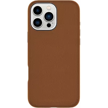 eSTUFF INFINITE VENICE funda magnética de piel para iPhone 16 Pro, marrón