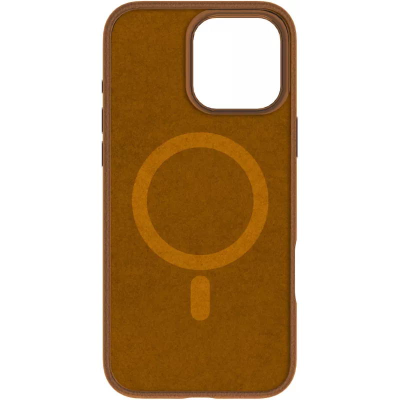eSTUFF INFINITE VENICE funda magnética de piel para iPhone 16 Pro, marrón