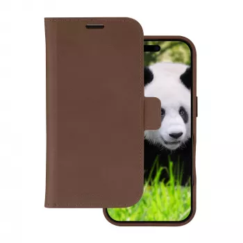 Funda tipo libro dbramante1928 Lynge MagSafe iPhone 16 Pro Dark Tan