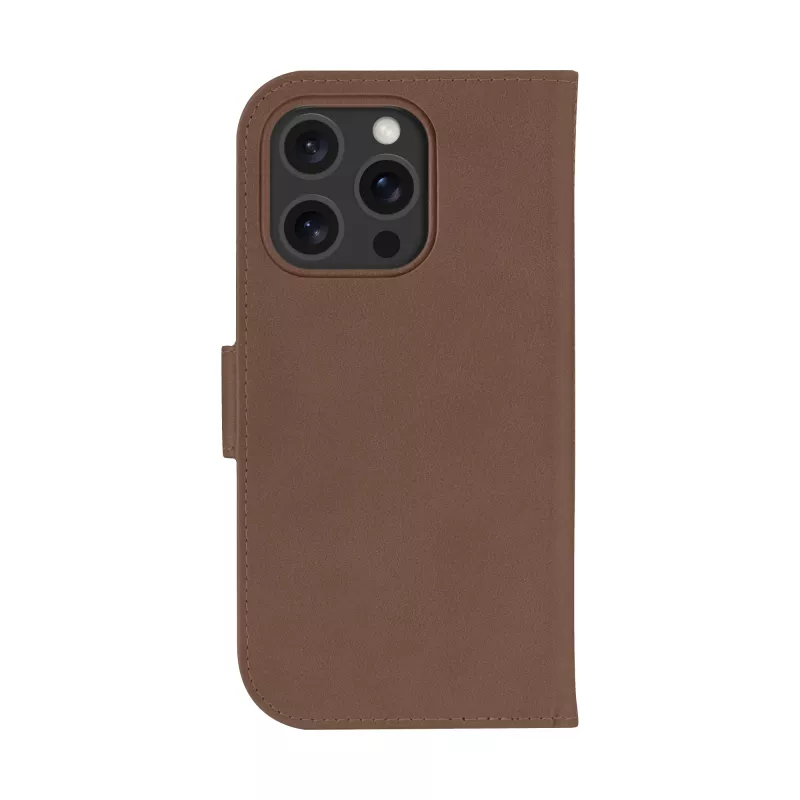 Funda tipo libro dbramante1928 Lynge MagSafe iPhone 16 Pro Dark Tan