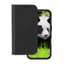 dbramante1928 Lynge MagSafe LM61GTBL6308 funda con tapa para Apple iPhone 16 Pro, piel granulada, negra