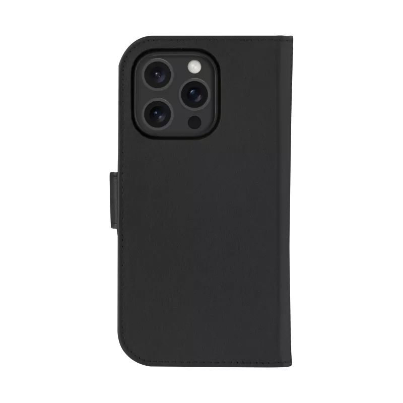 dbramante1928 Lynge MagSafe LM61GTBL6308 funda con tapa para Apple iPhone 16 Pro, piel granulada, negra