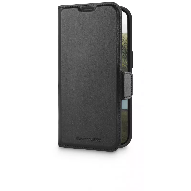 Funda plegable dbramante1928 Oslo Pro para Apple iPhone 16 Negro PU plástico