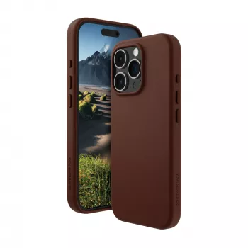 La funda dbramante1928 Roskilde para iPhone 16 Pro en Dark Tan combina elegancia atemporal con funcionalidad moderna