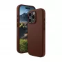 La funda dbramante1928 Roskilde para iPhone 16 Pro en Dark Tan combina elegancia atemporal con funcionalidad moderna