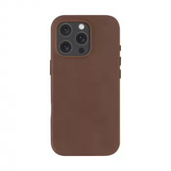 La funda dbramante1928 Roskilde para iPhone 16 Pro en Dark Tan combina elegancia atemporal con funcionalidad moderna