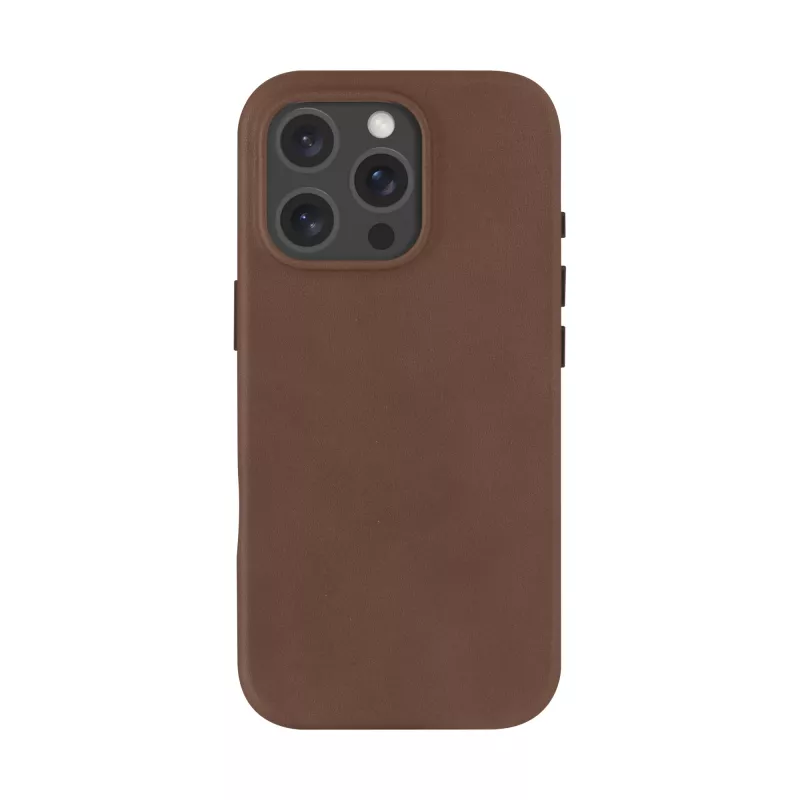 La funda dbramante1928 Roskilde para iPhone 16 Pro en Dark Tan combina elegancia atemporal con funcionalidad moderna