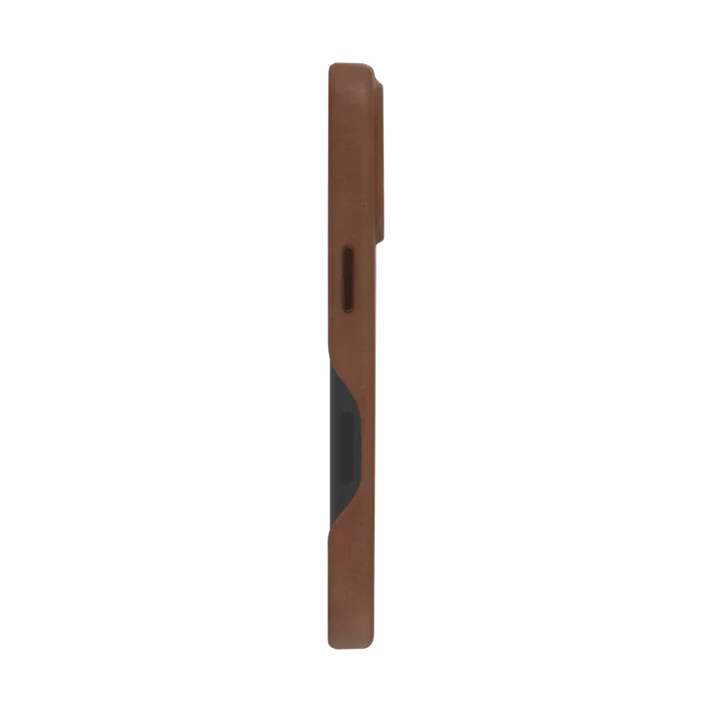 La funda dbramante1928 Roskilde para iPhone 16 Pro en Dark Tan combina elegancia atemporal con funcionalidad moderna