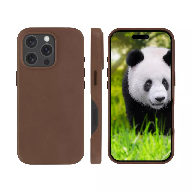 La funda dbramante1928 Roskilde para iPhone 16 Pro en Dark Tan combina elegancia atemporal con funcionalidad moderna