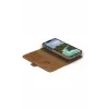 Funda tipo cartera dbramante1928 Lynge iPhone 14 Plus tan 3 compartimentos para tarjetas