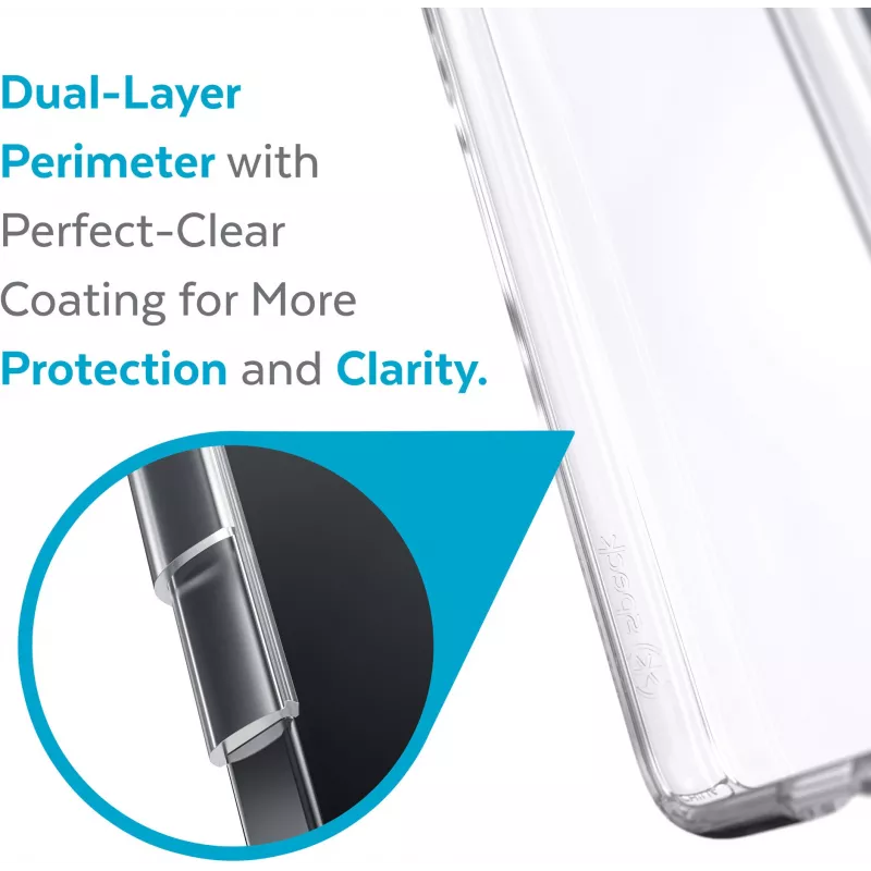 Funda Speck Presidio Perfect Clear Samsung Galaxy S22 Plus transparente