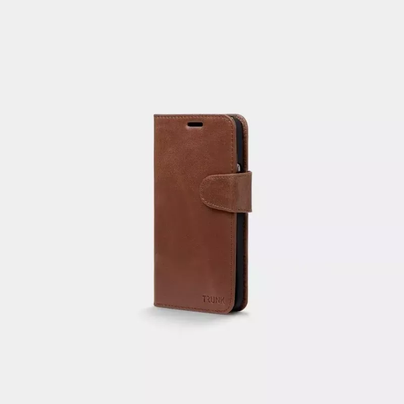 Funda tipo cartera Trunk TR-WA1254-BRW para iPhone 12 mini marrón