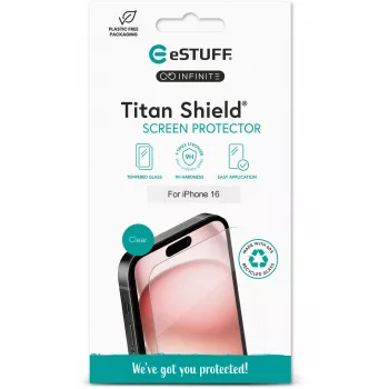 eSTUFF ES501420 Protector de pantalla para móvil/protector trasero Transparente para Apple 1 ud.