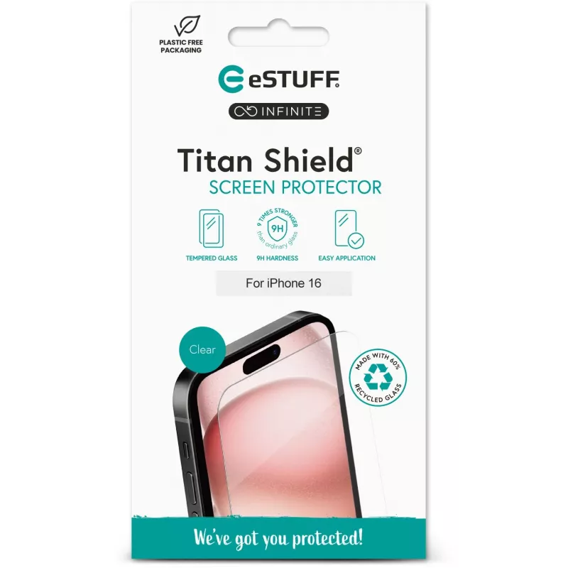 eSTUFF ES501420 Protector de pantalla para móvil/protector trasero Transparente para Apple 1 ud.
