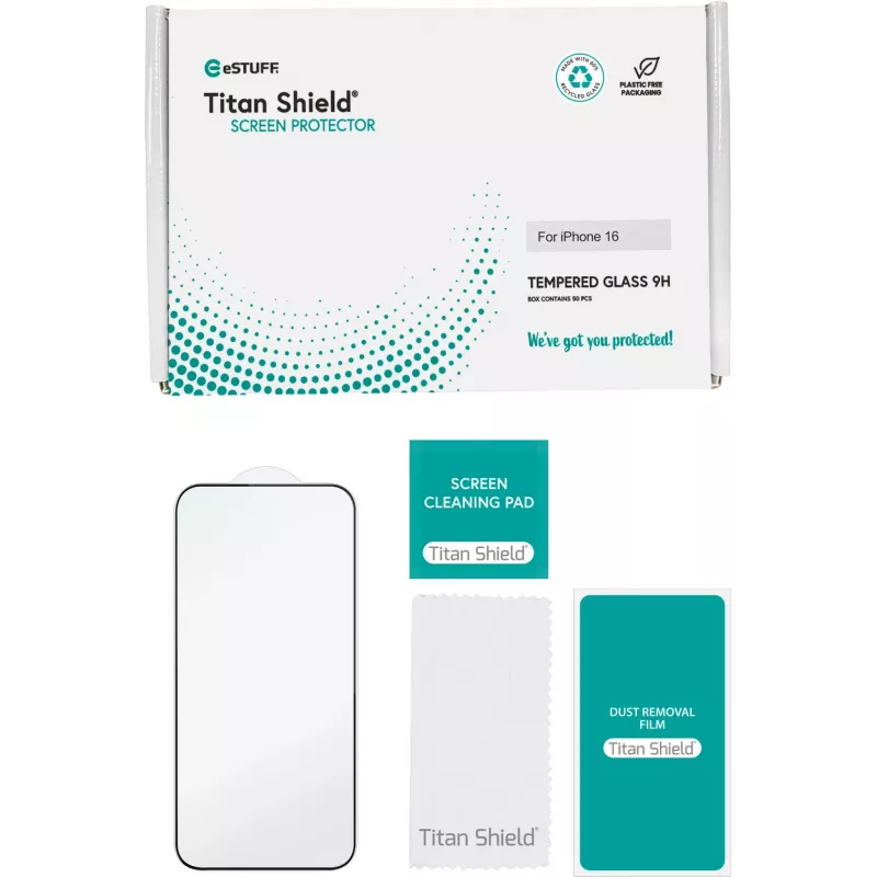 eSTUFF ES501421-50BULK Protector de pantalla/trasero para móvil Transparente para Apple 50 uds.