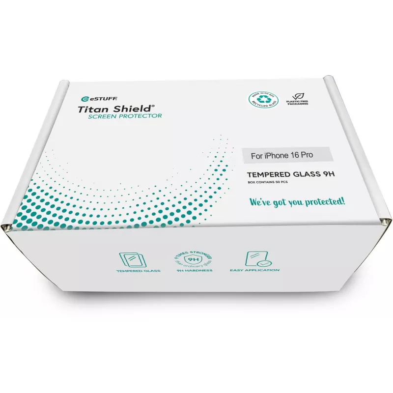 eSTUFF ES501422-50BULK Protector de pantalla/trasero para móvil Transparente para Apple 50 uds.